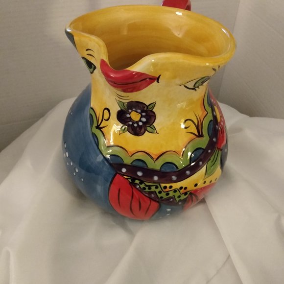 CARICA HAND PAINTED & HAND CRAFTED PITCHER - Picture 11 of 12